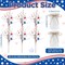 2 Sets 4th of July Patriotic Centerpieces Memorial Day Independence Day Tables Decorations Include Red White Blue 11.81 Inch Artificial Berry Stem Stars Picks and Vase for Home Office